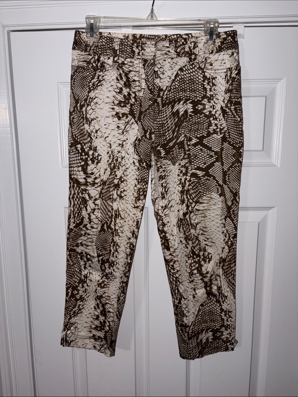 Cache Snake-Print Pants size 4